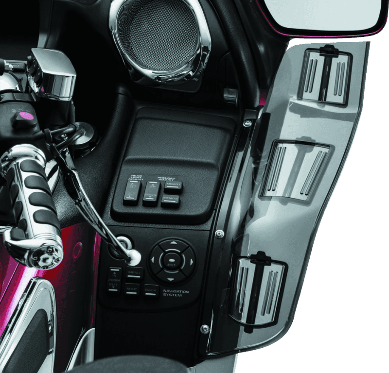 Kuryakyn — Kuryakyn Dragon Wings 01-17 Honda GL1800 Models Smoke - view 2
