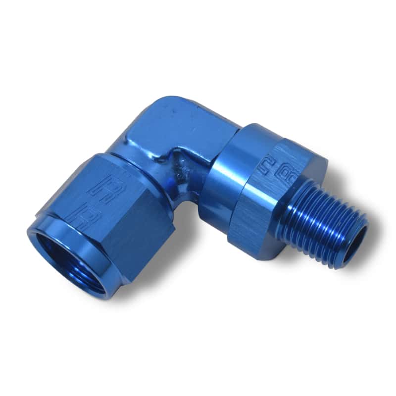 Russell — Russell Performance -8 AN 90 Degree Female to Male 1/2in Swivel NPT Fitting
Adapter Fitting - view 4