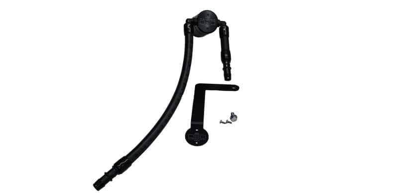 J&L — J&L 03-04 Mercury Marauder Passenger Side Oil Separator 3.0 - Black Anodized
Oil Separator - view 2