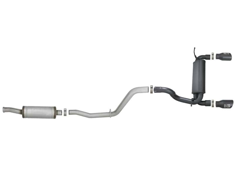aFe — aFe Rebel Series 2.5in 409 SS Cat-Back Exhaust System w/ Black Tips Jeep Wrangler (JL) 2018 V6 3.6L
Cat-Back Exhaust - view 4
