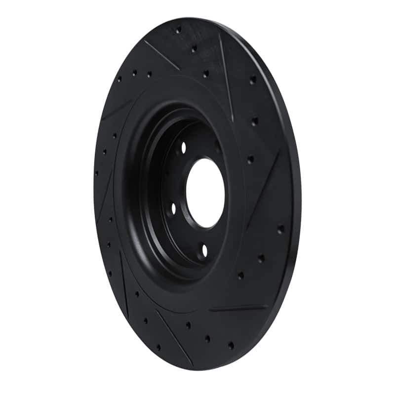 R1 Concepts — R1 16-23 Mazda CX-9 Rear Left Drilled & Slotted Black Brake Rotor
R1 Brake Rotor Drill - view 4