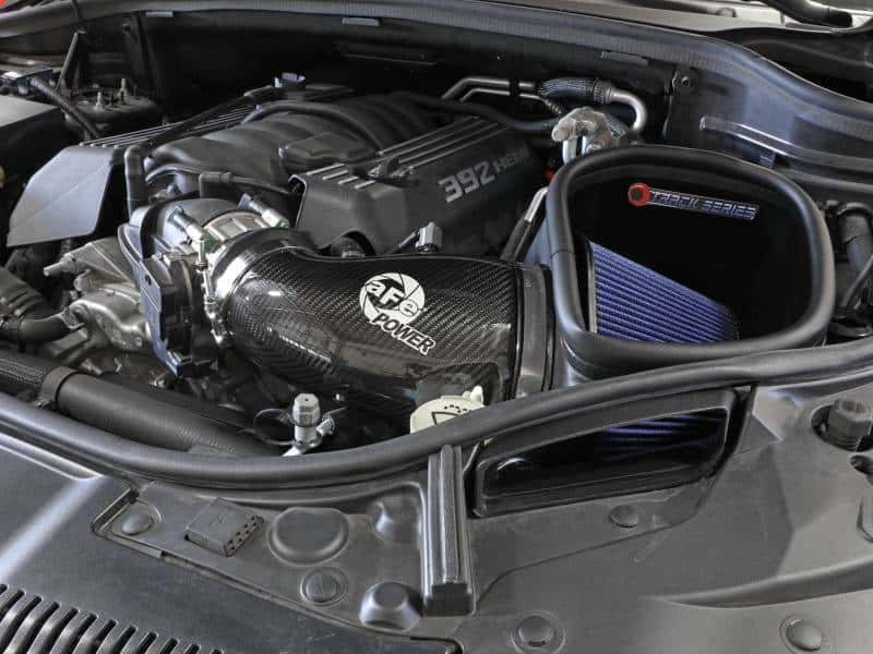 aFe — aFe 12-21 Jeep Grand Cherokee 6.4L Track Series Carbon Fiber Cold Air Intake System w/Pro 5R Filter
Track Series Intake  - view 9