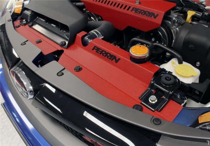 Perrin Performance — PERRIN 08-14 Subaru WRX & STI / 08-11 Impreza Radiator Shroud - Red - view 4