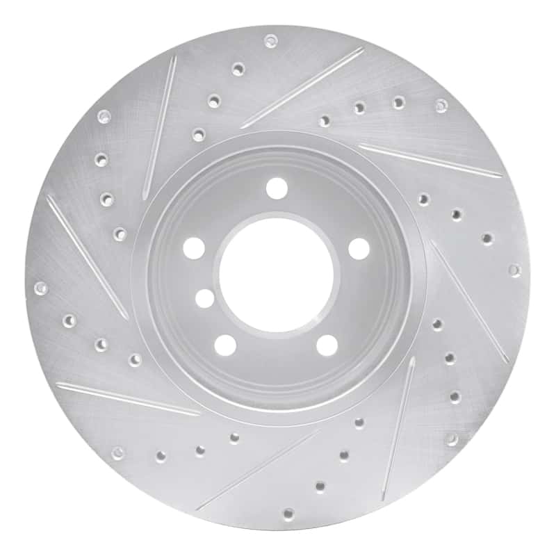 R1 Concepts — R1 04-10 BMW 530I Front Right Drilled & Slotted Silver Brake Rotor
R1 Brake Rotor Drill - view 5