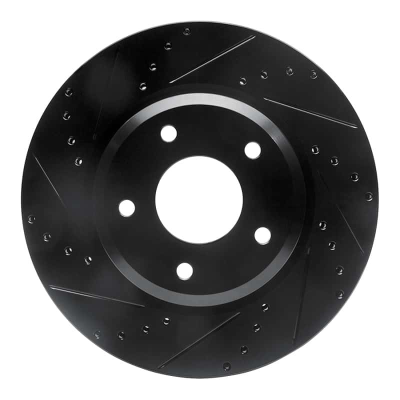 R1 Concepts — R1 05-06 Pontiac GTO Front Left Drilled & Slotted Black Brake Rotor
R1 Brake Rotor Drill - view 1
