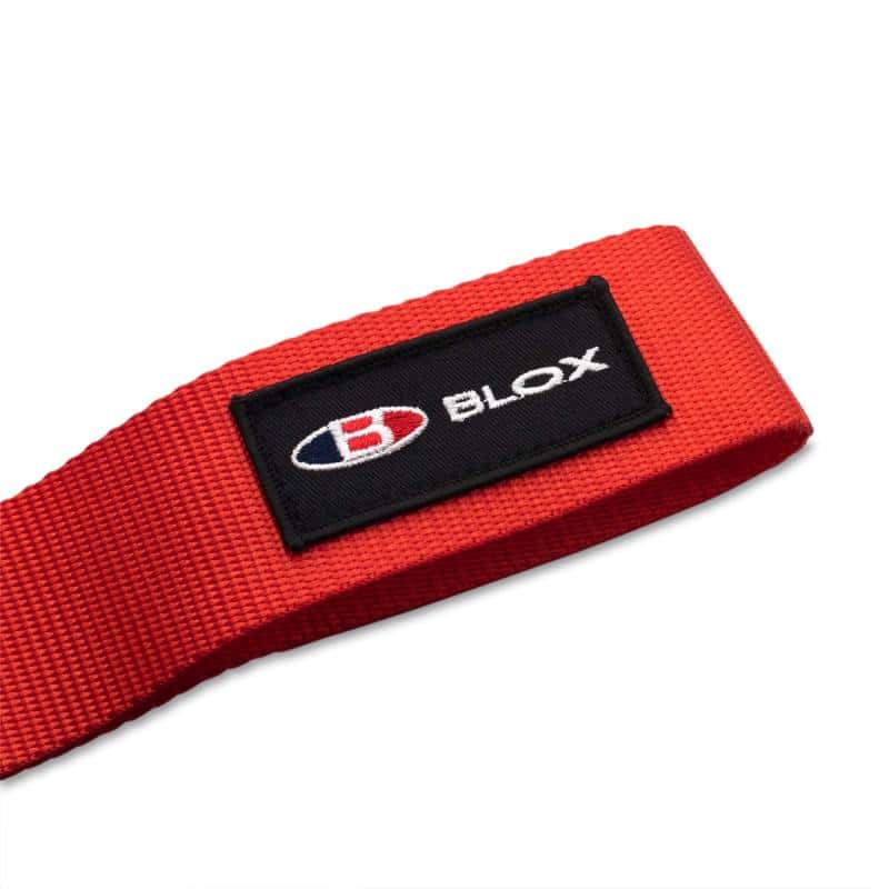 BLOX Racing — BLOX Racing Universal Tow Strap With BLOX Logo - Red - view 3