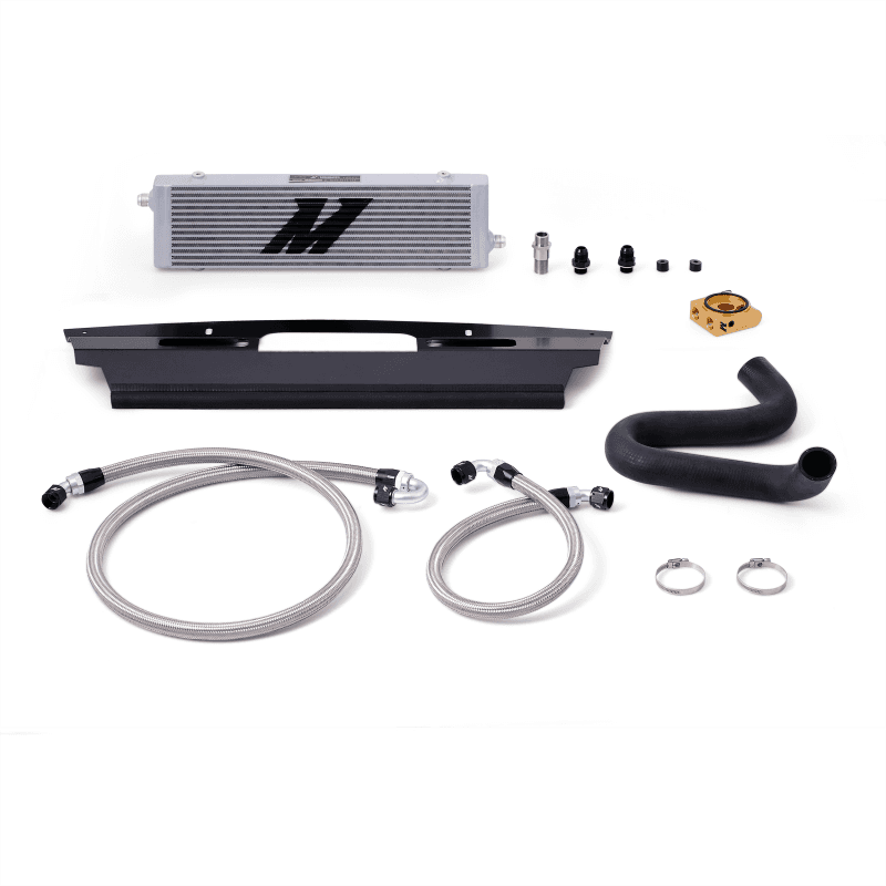 Mishimoto — Mishimoto 2015+ Ford Mustang GT Thermostatic Oil Cooler Kit - Silver - view 2