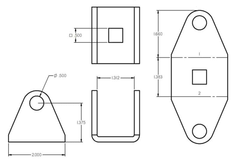 Ridetech — Ridetech Shockwave Eye-Stud Adapter
Eye to Stud Adapter - view 2