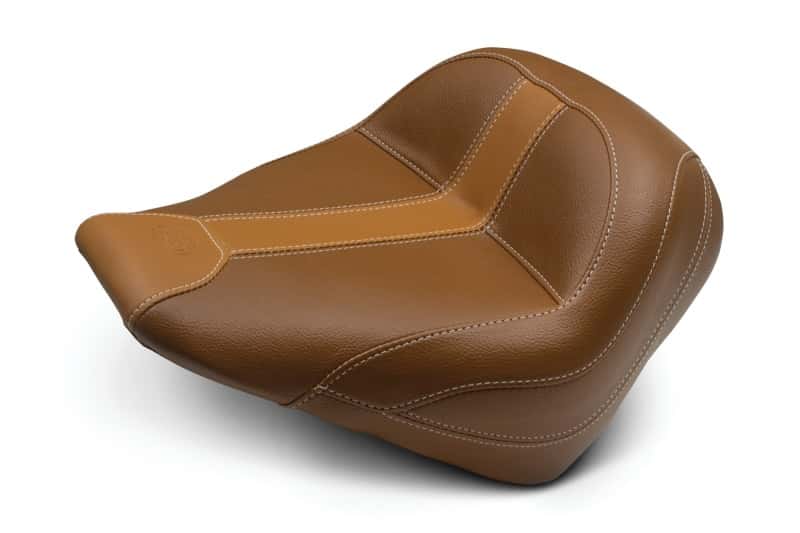 Mustang Motorcycle — Mustang 15-21 Indian Scout Standard Touring Solo Seat - Brown - view 1