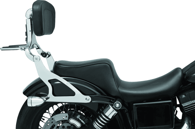Kuryakyn — Kuryakyn Fixed Mounts Multi-Purpose Driver/Passenger Backrest 06-17 Dyna Models Chr (No Mount) - view 2