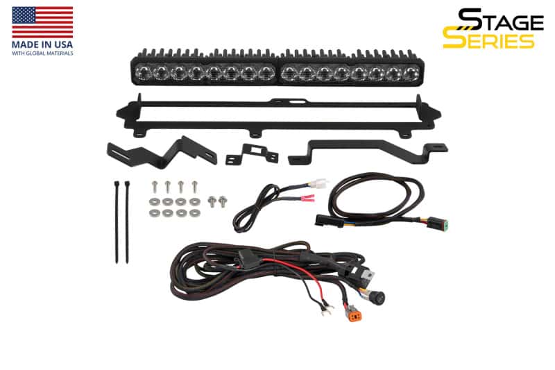 Diode Dynamics — Diode Dynamics 2022-2026 Toyota Tundra Pro Grille SS20 Pro LED Kit Yellow Combo 3000K - view 8