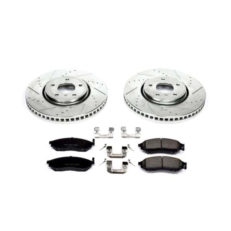 PowerStop — Power Stop 05-12 Infiniti FX35 Front Z23 Evolution Brake Kit - view 1
