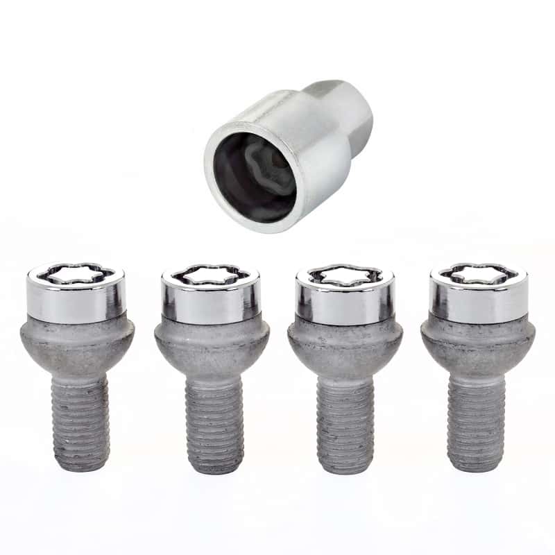 McGard — McGard Wheel Lock Bolt Set - 4pk. (Radius Seat) M12X1.5 / 17mm Hex / 23.3mm Shank Length - Chrome - view 1