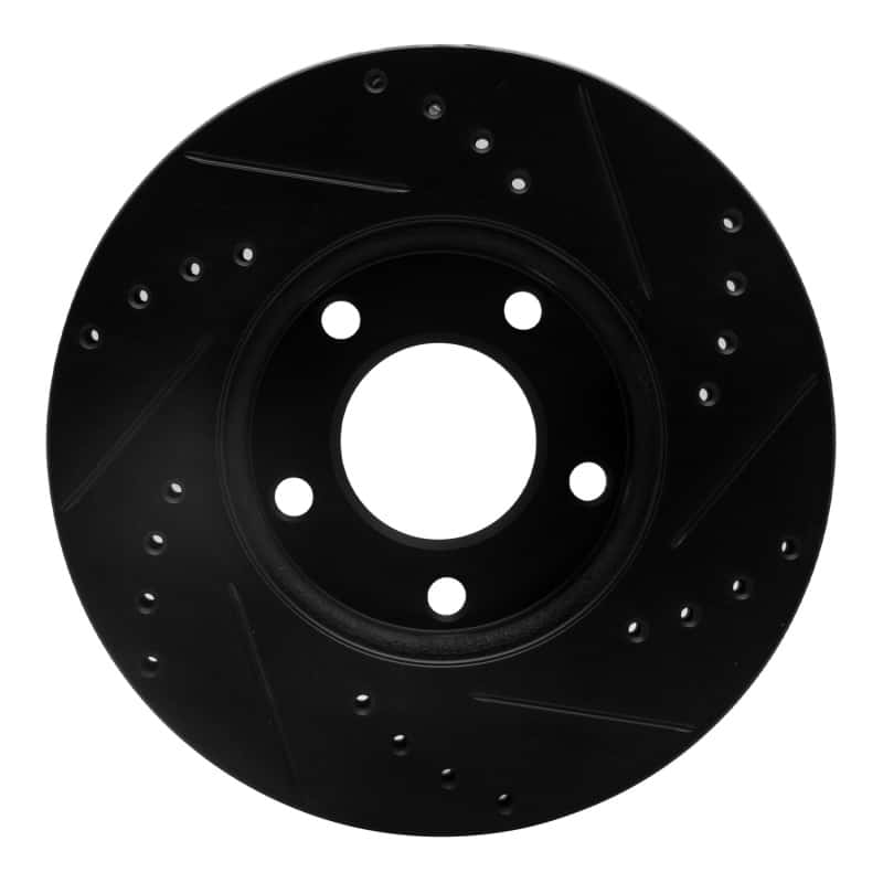 R1 Concepts — R1 04-13 Mazda 3 Front Left Drilled & Slotted Black Brake Rotor
R1 Brake Rotor Drill - view 5