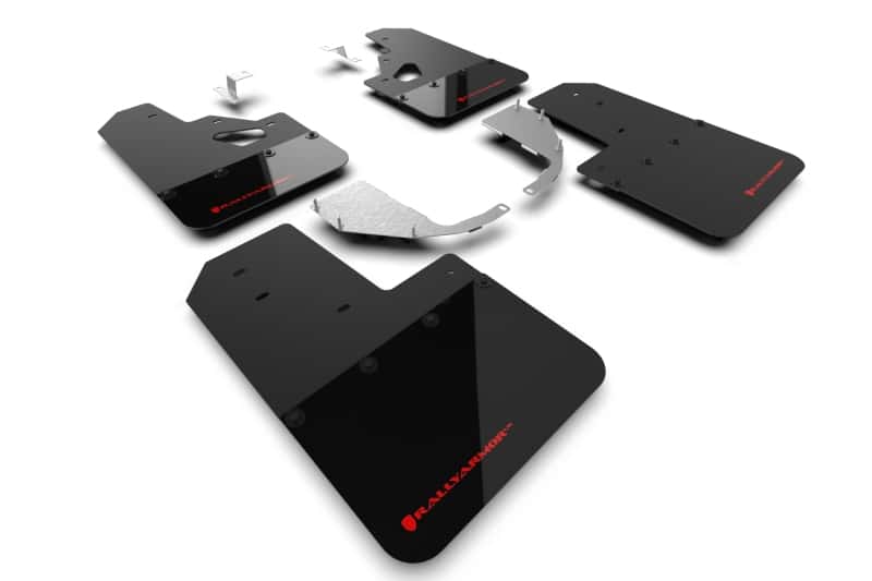 Rally Armor — Rally Armor 21-25 Ford Bronco (Steel Bmpr + RR - NO Rptr/Sprt) Blk Mud Flap w/Red Logo
Mud Flap - view 1