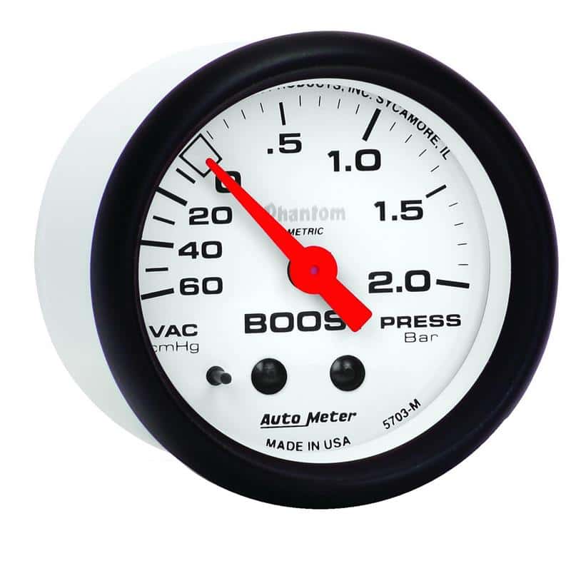 AutoMeter — Autometer Phantom 2-1/16in 60CM/HG - 2.0 Bar - Mechanical Gauge
2" BOOST-VAC, 60 Cm - view 3