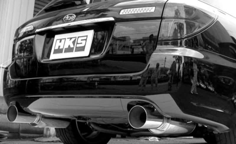 HKS — HKS 05-07 Subaru Legacy GT (JDM Model Only) Silent Hi-Power Dual Exhaust - view 2