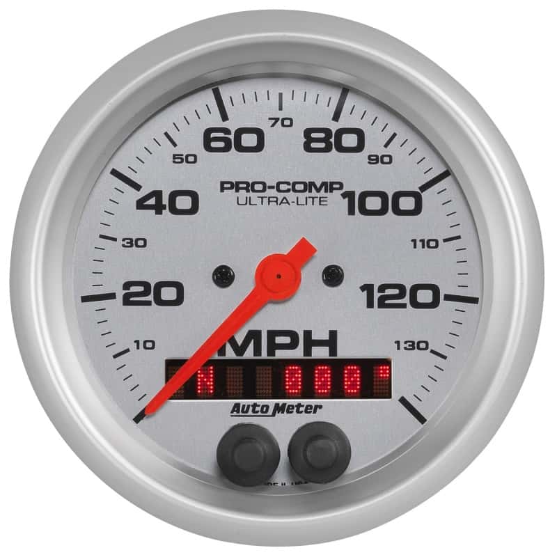 AutoMeter — Autometer Ultra-Lite 3-3/8in 140MPH GPS Speedometer
3-3/8" SPEEDO, 140 M - view 1