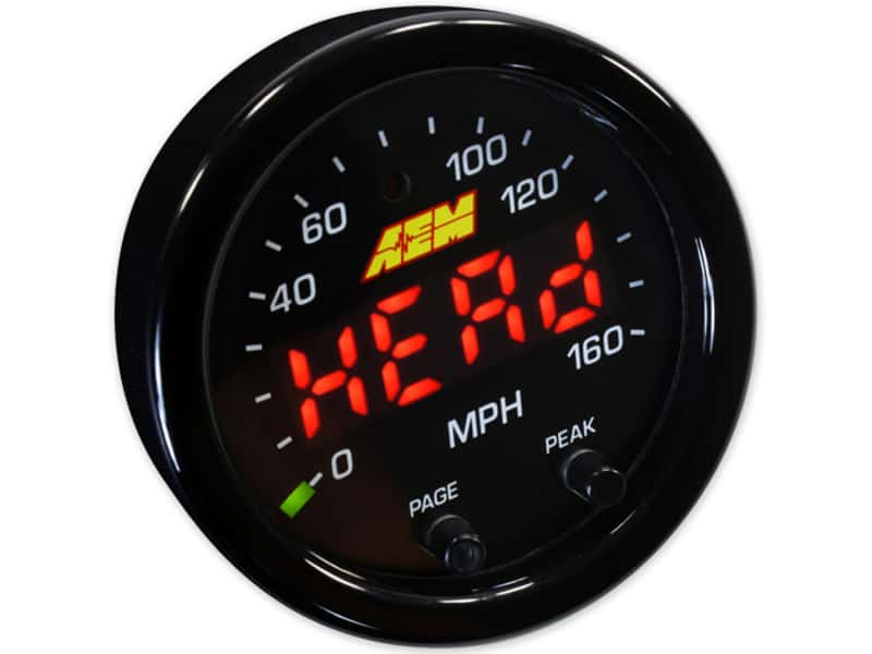 AEM — AEM X-Series 0-160 MPH Black Bezel w/ Black Face GPS Speedometer Gauge
           aem30-0313         
X-Series Speedo
X-Series GPS - view 7