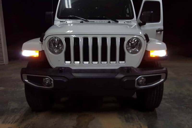 Diode Dynamics — Diode Dynamics JL Wrangler Front Turn Stage 1 (7443 LED Bulb HP48 - White and - Amber) - view 3