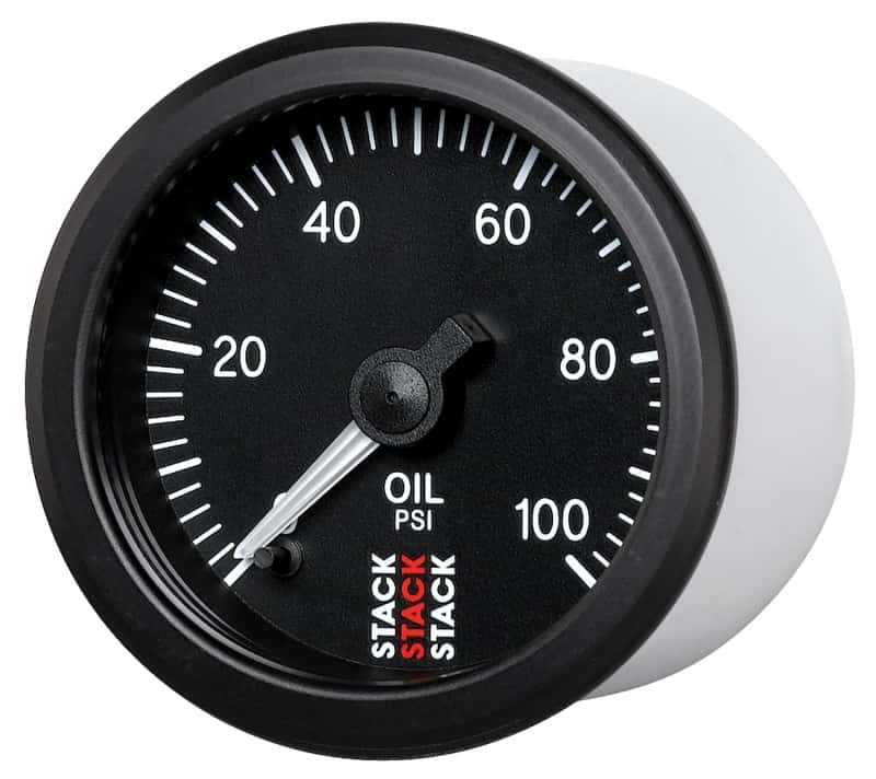 AutoMeter — Autometer Stack 52mm 0-100 PSI 1/8in NPTF Male Pro Stepper Motor Oil Pressure Gauge - Black
Ga OP Stpr B 100psi - view 2