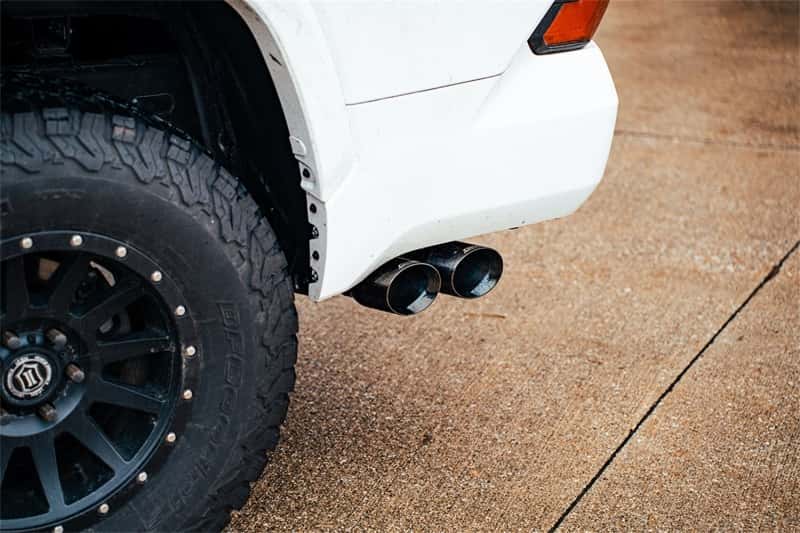 CORSA Performance — Corsa 22-25 Toyota Tundra 4WD 3in Sport Cat-Back Side Exit Exhaust System w/ Twin 4in Black PVD Tips
Exhaust - view 2