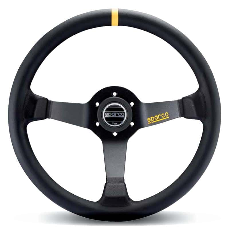SPARCO — Sparco Steering Wheel 345 Leather Black - view 2