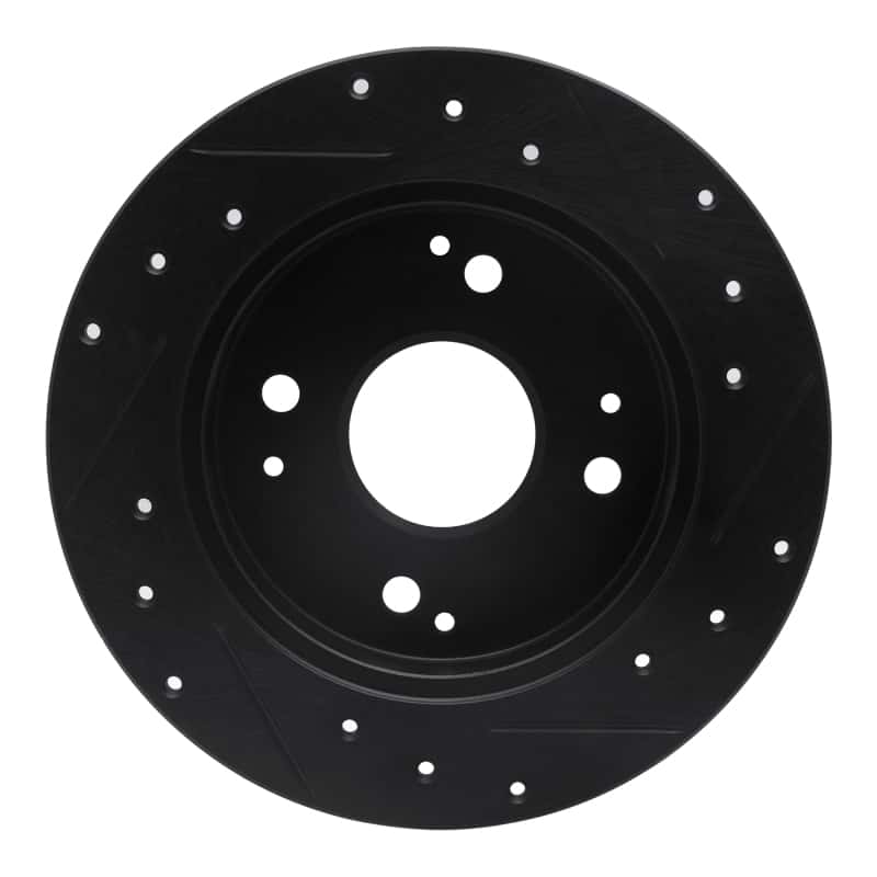 R1 Concepts — R1 92-97 Acura CL Rear Left Drilled & Slotted Black Brake Rotor
R1 Brake Rotor Drill - view 5