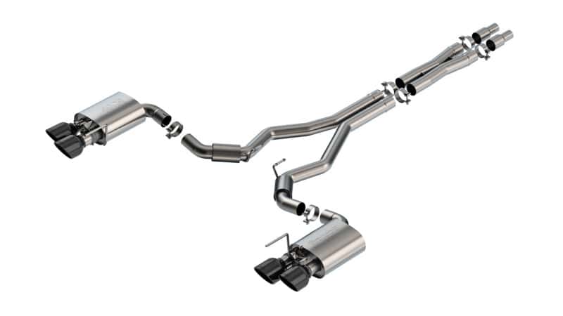 Borla — Borla 2024 Ford Mustang Dark Horse 5.0L V8 w/Active Exhaust S-Type Cat-Back Exhaust System - BC Tips
Cat-Back System - view 1