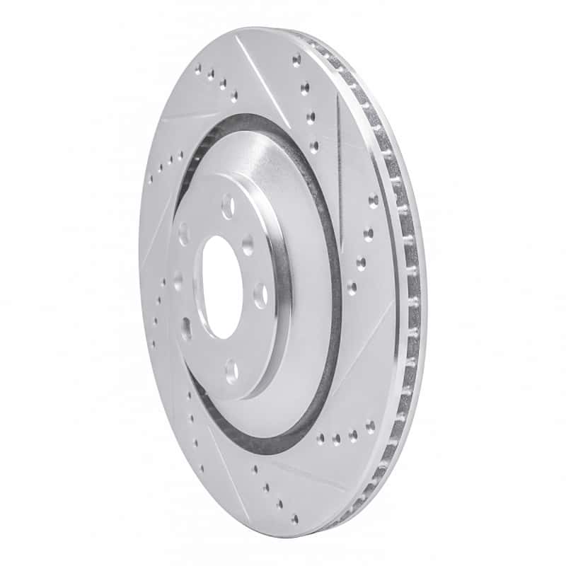 R1 Concepts — R1 04-18 Audi A8 Rear Right Drilled & Slotted Silver Brake Rotor
R1 Brake Rotor Drill - view 2