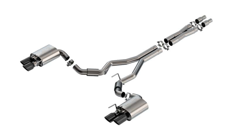 Borla — Borla 2024 Ford Mustang GT 5.0L V8 w/ Active Exhaust S-Type Cat-Back Exhaust System - Black Chrome
Cat-Back System - view 1
