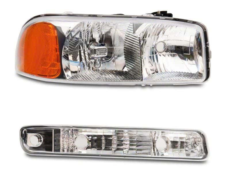 Raxiom — Raxiom 99-06 GMC Sierra 1500 Axial Series OEM Crystal Rep Headlights- Chrome Housing (Clear Lens)
Headlights - view 4