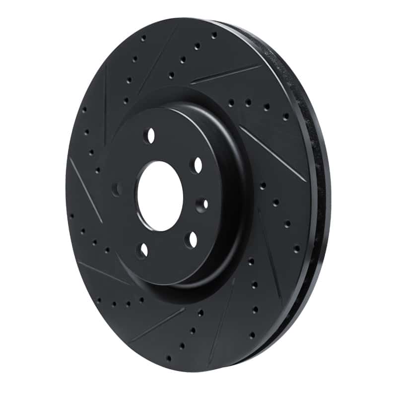 R1 Concepts — R1 13-19 Buick Regal Front Left Drilled & Slotted Black Brake Rotor
R1 Brake Rotor Drill - view 2