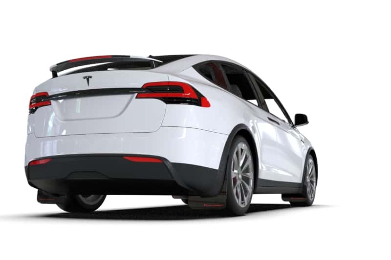 Rally Armor — Rally Armor 22-26 Tesla Model X Black UR Mud Flap w/Red Logo
Mud Flap - view 2