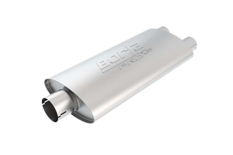 Borla — Borla Universal Center/Dual Oval 3in In / 2.5in Out 19in x 4in x 9.5in Notched PRO-XS Muffler
ProXS Muffler
Muffler - view 3
