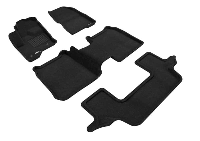 3D MAXpider — 3D MAXpider 09-19 Ford Flex w Center Console Elegant 1st 2nd 3rd (2 Eyelets) -Floor Mat Set (Black)
Floor Mat Set - view 1
