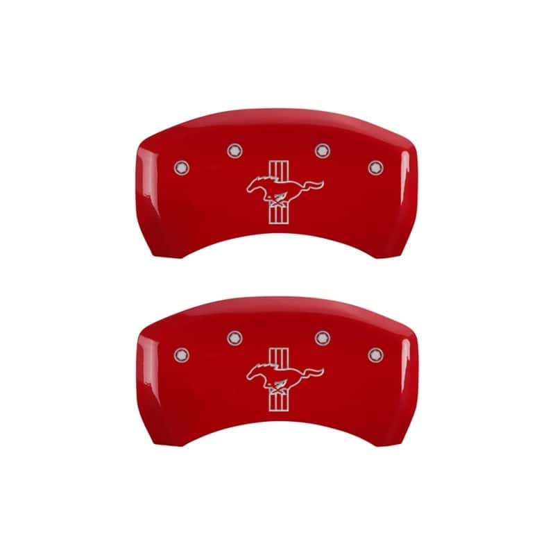 MGP — MGP Rear set 2 Caliper Covers Engraved Rear S197/Bar & Pony Red finish silver ch
Caliper Covers - view 1