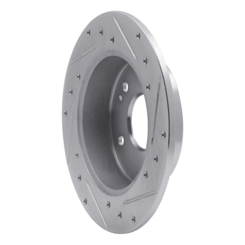 R1 Concepts — R1 97-01 Acura Integra Rear Left Drilled & Slotted Silver Brake Rotor
R1 Brake Rotor Drill - view 4
