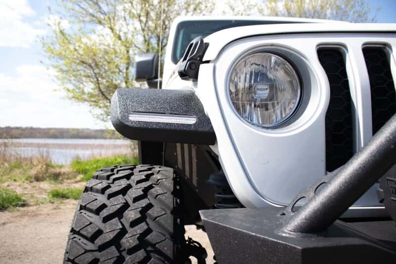 Fishbone Offroad — Fishbone Offroad 2018+ Jeep JL & 2020+ JT 7in Turn Signal & Side Marker Lights and Brackets - view 8