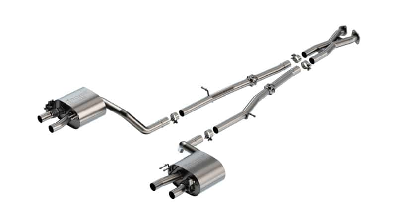 Borla — Borla 22-23 Kia Stinger 3.3L V6 Turbo 2.25in Pipe Dia Dual Split Rear Exit S-Type Cat-Back Exhaust
Cat-Back System - view 1