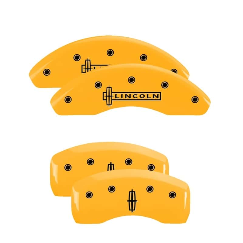 MGP — MGP 4 Caliper Covers Engraved Front Lincoln Rear Star Logo Yellow Finish Black Char 2011 Lincoln MKZ
Caliper Covers - view 1