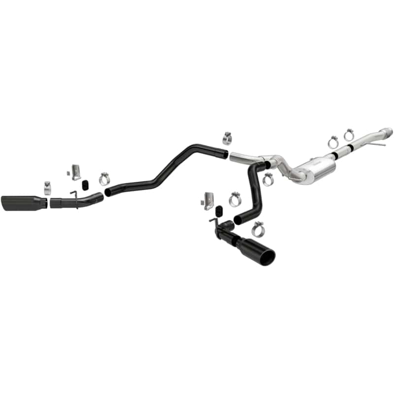 Magnaflow — MagnaFlow 2019 Chevy Silverado 1500 V8 5.3L Street Series Dual Split Exit Exhaust w/ Black Tips
Cat-Back - view 2