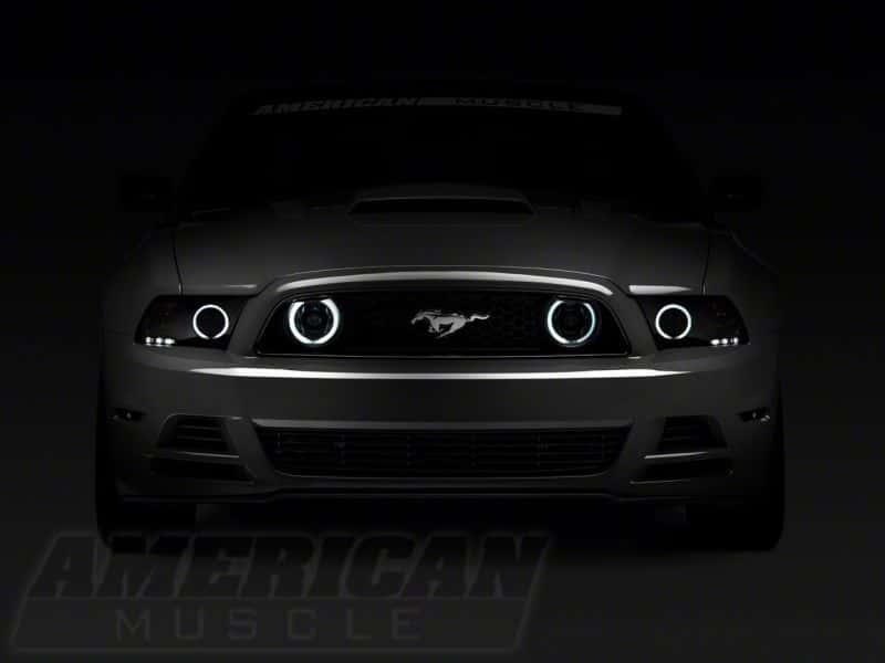 Raxiom — Raxiom 13-14 Ford Mustang GT CCFL Halo Fog Lights- Chrome
Lights - view 3