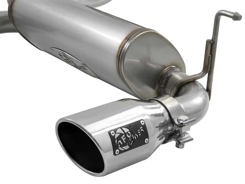 aFe — aFe Rebel Series 2.5in 409 SS Cat-Back Exhaust w/ Polished Tips 2018+ Jeep Wrangler (JL) V6 3.6L
Cat-Back Exhaust - view 2