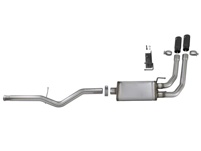 aFe — aFe Rebel Series 3in to 2.5in 409 SS Cat-Back Exhaust w/ Black Tips 09-18 GM Silverado/Sierra 5.4L
Cat-Back Exhaust - view 4
