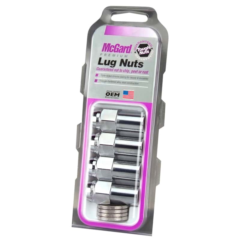 McGard — McGard Hex Lug Nut (Long Shank - .946in.) M12X1.5 / 13/16 Hex / 1.85in. Length (4-pack) - Chrome - view 6