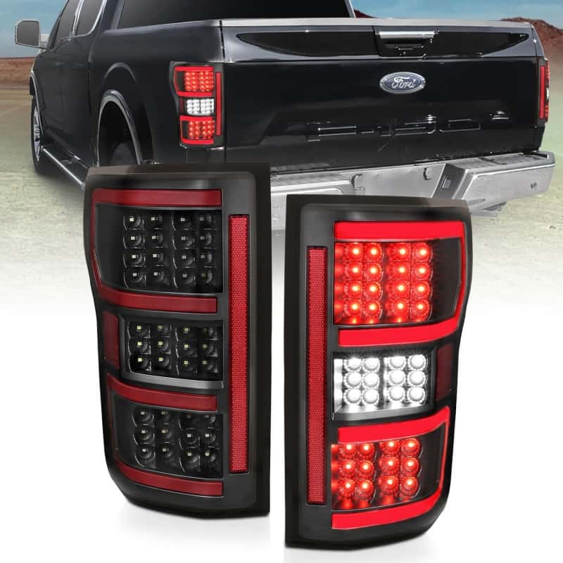 ANZO — ANZO 18-19 Ford F-150 LED Taillights Black
Tail Light Set
LED Taillights - view 1