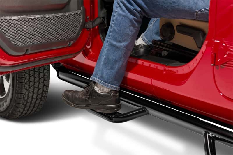 N-Fab — N-Fab Nerf Step 07-17 Jeep Wrangler JK 4 Door All - Gloss Black - W2W - 3in
NS 07-18 JK 4Dr GB - view 2