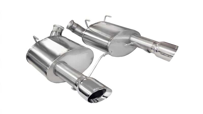 CORSA Performance — Corsa 2011-2014 Ford Mustang GT/Boss 302 5.0L V8 Polished Xtreme Axle-Back Exhaust
Exhaust - view 2