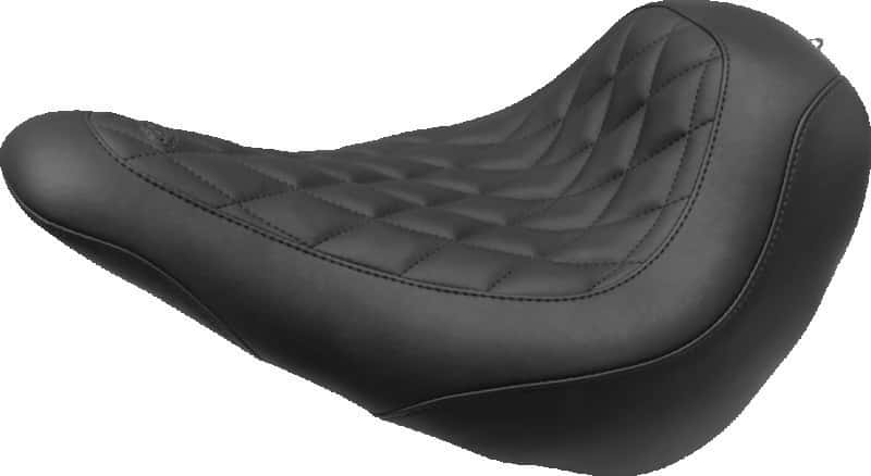 Mustang Motorcycle — Mustang 18-21 Harley Low Rider, Sport Glide Wide Tripper Solo Seat Diamond Stitch - Black - view 2